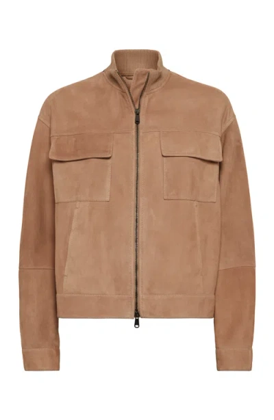 BRUNELLO CUCINELLI BRUNELLO CUCINELLI COUTURE SUEDE OUTERWEAR