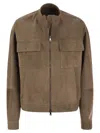 Brunello Cucinelli Women's Couture Suede Outerwear With Jewellery In Brown