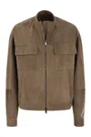 Brunello Cucinelli Women's Couture Suede Outerwear With Jewellery In Brown