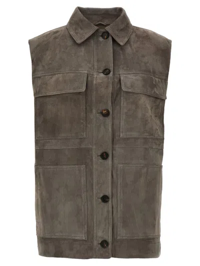 Brunello Cucinelli Couture Suede Vest