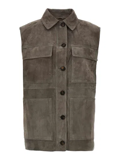 Brunello Cucinelli Couture Suede Vest
