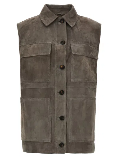 Brunello Cucinelli Couture Suede Vest