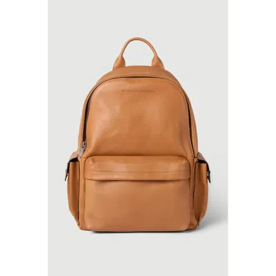 Brunello Cucinelli Cowhide Travel Backpack In Purple