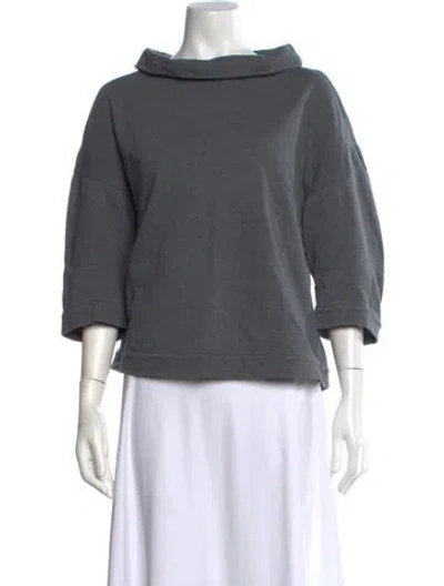 Pre-owned Brunello Cucinelli Cowl Neck Sweater In Gray