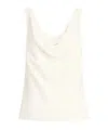Brunello Cucinelli Fluid Twill Top In White