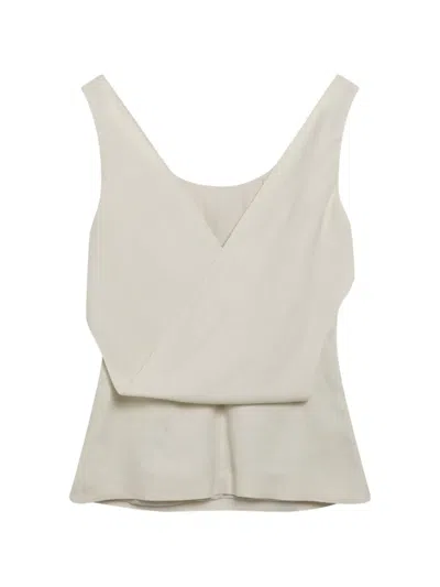 Brunello Cucinelli Cowl-neck Blouse In Neutral