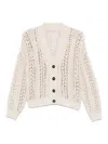 Brunello Cucinelli Cotton Cardigan In White