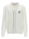 Brunello Cucinelli Man Cardigan White Size Xl Cotton In White