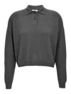 Brunello Cucinelli Poloshirt Aus Geripptem Strick In Grey
