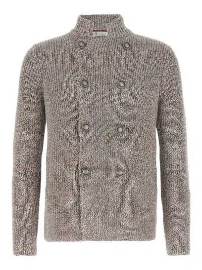BRUNELLO CUCINELLI CÁRDIGAN - MULTICOLOR