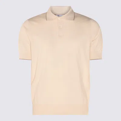Brunello Cucinelli Cream Cotton Knitwear In Pink