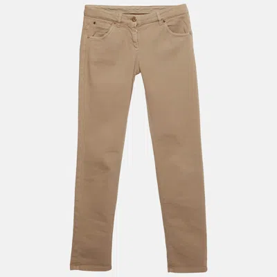 Pre-owned Brunello Cucinelli Cream Denim Regular Fit Jeans S/waist 29" In White