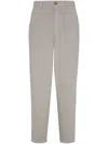 Brunello Cucinelli Creased Straight Trousers In Grey