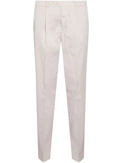 Brunello Cucinelli Creased Tailored Trousers In Neutrals