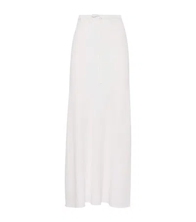 BRUNELLO CUCINELLI CREPE CADY MAXI SKIRT
