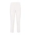 Brunello Cucinelli Silk-blend Cady Slim Trousers In White