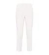 Brunello Cucinelli Crepe Cady Slim Trousers In White