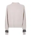 Brunello Cucinelli Women Monile Cuffs Sweater