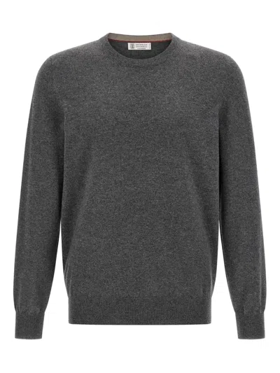 BRUNELLO CUCINELLI CREW-NECK CASHMERE SWEATER