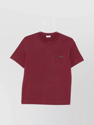 BRUNELLO CUCINELLI CREW NECK COTTON T-SHIRT WITH CHEST POCKET