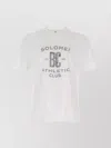 Brunello Cucinelli Crew Neck Graphic Print Short Sleeves T-shirt In White