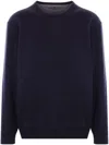 Brunello Cucinelli Men's Cotton-wool Blend Crew Neck Sweater In Blue