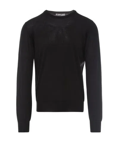 Brunello Cucinelli Crew Neck Jumper In Black