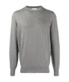 Brunello Cucinelli Long-sleeve Cashmere Jumper In Gray