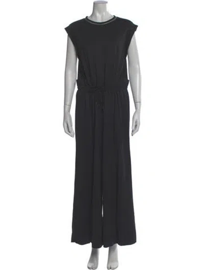 Pre-owned Brunello Cucinelli Crew Neck Jumpsuit In Black