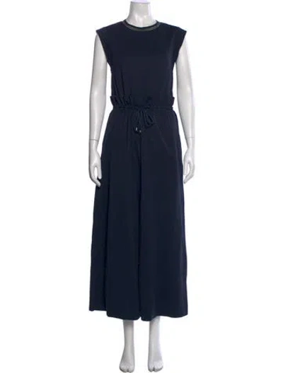 Pre-owned Brunello Cucinelli Crew Neck Jumpsuit In Blue