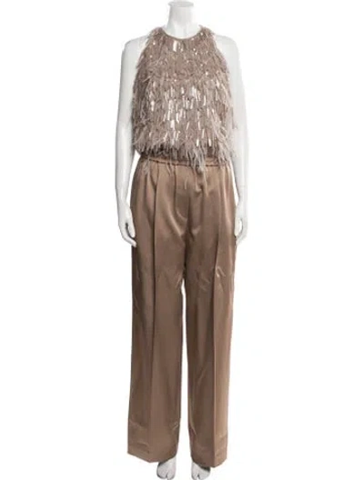 Pre-owned Brunello Cucinelli Crew Neck Jumpsuit W/ Tags In Neutral