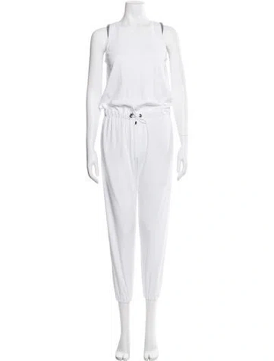 Pre-owned Brunello Cucinelli Crew Neck Jumpsuit W/ Tags In White