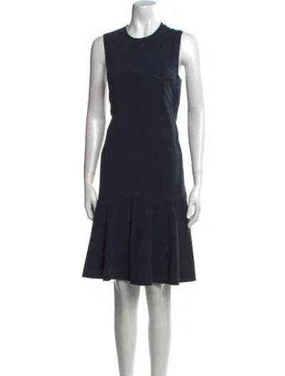 Pre-owned Brunello Cucinelli Crew Neck Knee-length Dress In Blue