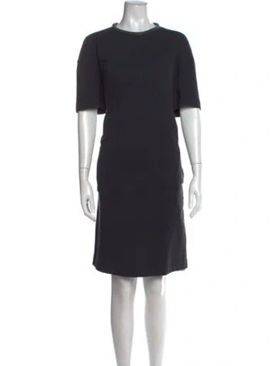 Pre-owned Brunello Cucinelli Crew Neck Knee-length Dress In Gray
