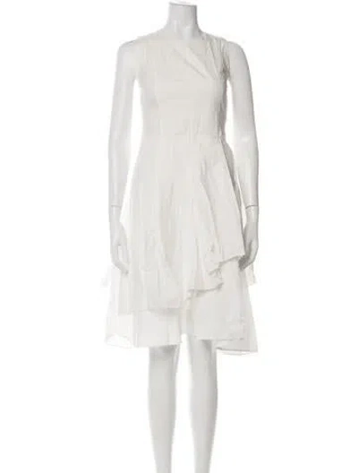Pre-owned Brunello Cucinelli Crew Neck Knee-length Dress In Green