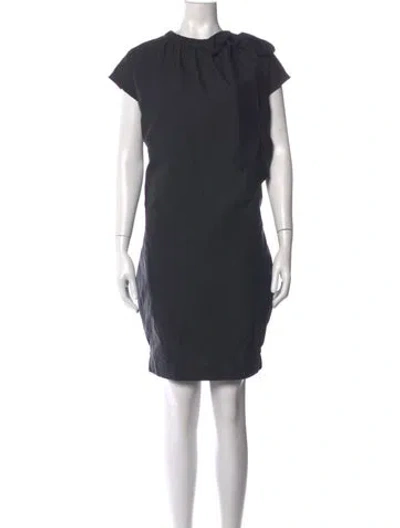 Pre-owned Brunello Cucinelli Crew Neck Knee-length Dress In Grey
