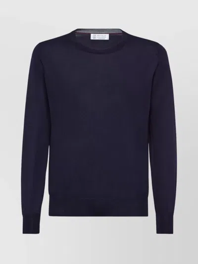 BRUNELLO CUCINELLI CREW NECK KNIT SWEATER