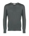 Brunello Cucinelli Crew Neck Cashmere Silk Sweater In Black