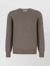 Brunello Cucinelli Crew Neck Knitwear Sweater In Brown