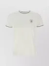 Brunello Cucinelli Crew Neck Logo T-shirt With Contrast Trim