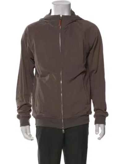 Pre-owned Brunello Cucinelli Crew Neck Long Sleeve Hoodie In Brown