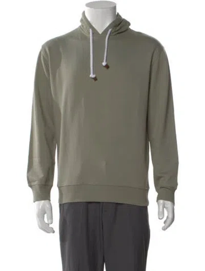 Pre-owned Brunello Cucinelli Crew Neck Long Sleeve Hoodie In Green