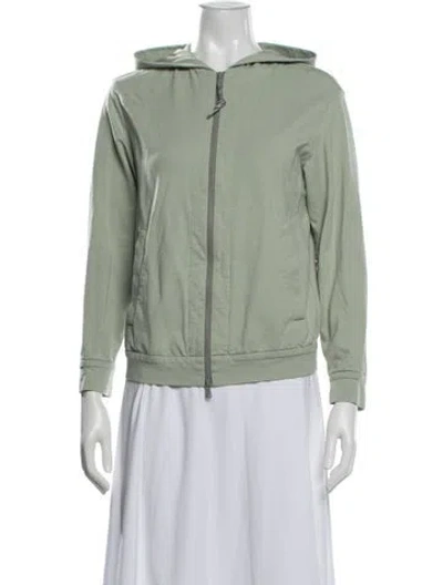 Pre-owned Brunello Cucinelli Crew Neck Long Sleeve Hoodie In Green