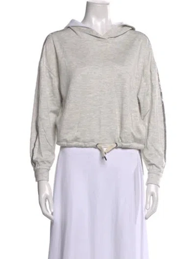 Pre-owned Brunello Cucinelli Crew Neck Long Sleeve Hoodie In Neutral