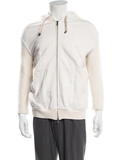 Pre-owned Brunello Cucinelli Crew Neck Long Sleeve Hoodie In Neutrals