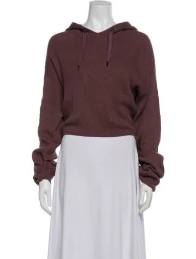 Pre-owned Brunello Cucinelli Crew Neck Long Sleeve Hoodie In Purple