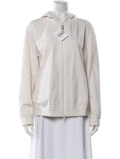 Pre-owned Brunello Cucinelli Crew Neck Long Sleeve Hoodie W/ Tags In Neutral