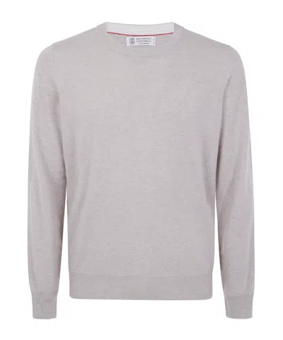 BRUNELLO CUCINELLI CREW NECK LONG SLEEVE SWEATER