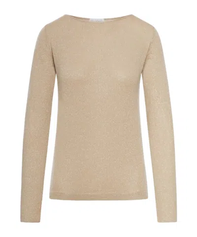 BRUNELLO CUCINELLI CREW NECK LONG SLEEVE SWEATER