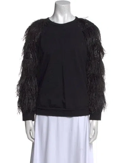 Pre-owned Brunello Cucinelli Crew Neck Long Sleeve Sweatshirt In Black